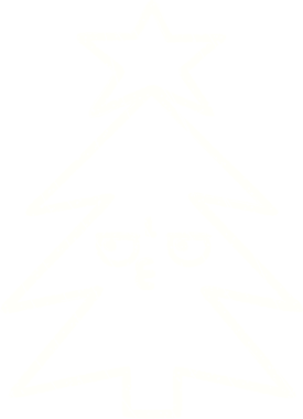 Bir insan tarafından çizilmiş Noel Ağacı Tebeşiri