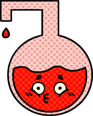 Bir insan tarafından çizilmiş bir bilim deneyinin çizgi romanı.