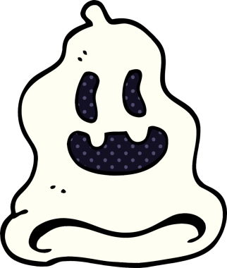 Bir insan tarafından çizilmiş karalama hayaleti.