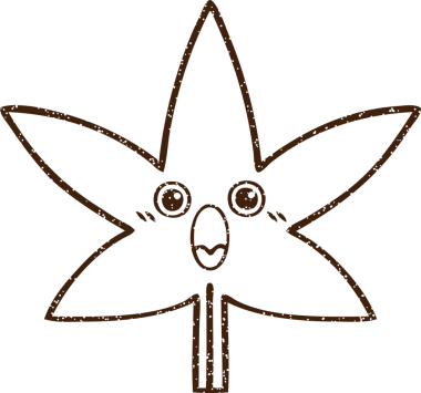 Bir insan tarafından çizilmiş Kenevir Yaprağı Kömür Çizimi