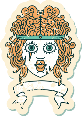 Retro Dövme Tarzı İnsan Barbar Karakteri