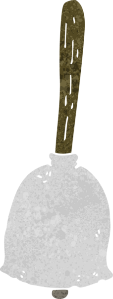 bir insan tarafından çizilmiş karikatür çanı