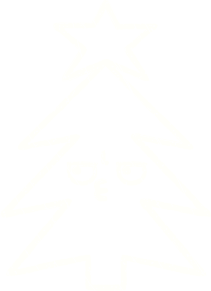 Bir insan tarafından çizilmiş Noel Ağacı Tebeşiri