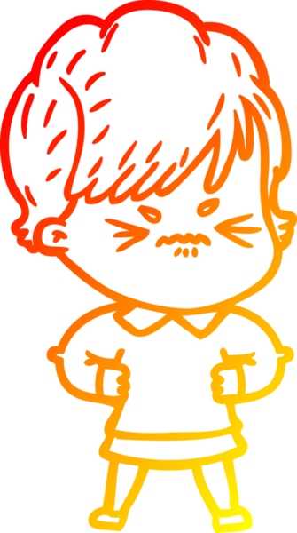 Bir insan tarafından çizilmiş karikatür çizimi.