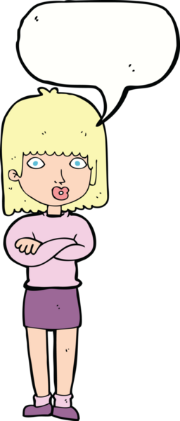 Bir insan tarafından çizilmiş konuşma balonu olan sabırsız bir karikatür.