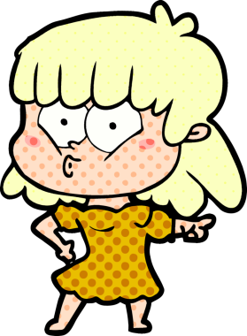 Bir insan tarafından çizilmiş ıslık çalan kız.