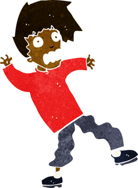 Bir insan tarafından çizilmiş karikatür.