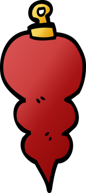 bir insan tarafından çizilmiş bir karalama xmas dekorasyonu