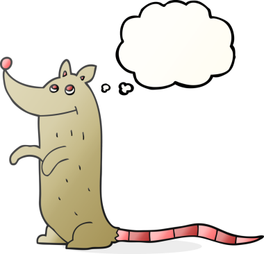 Bir insan tarafından çizilmiş serbest çizim baloncuk fare.