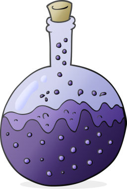 Bir insan tarafından çizilen serbest çizim karikatür kimyasalları