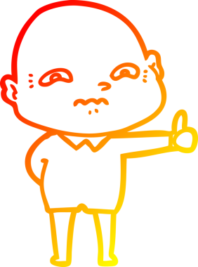 Bir insan tarafından çizilmiş karikatür çizimi.