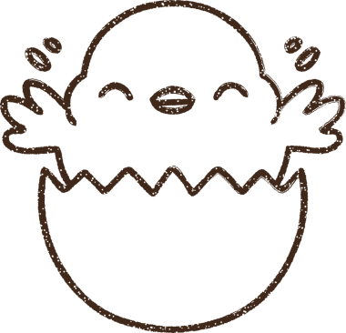 Bir insan tarafından çizilmiş Sevimli Piliç Kömürü