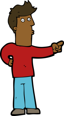 Çizgi film meraklısı bir adam bir insan tarafından çizilmiş