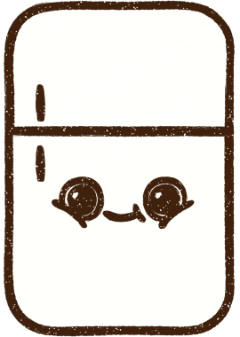 Bir insan tarafından çizilen Buzdolabı Tebeşiri