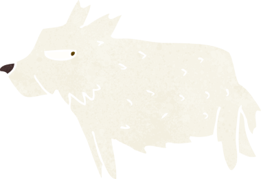 Bir insan tarafından çizilmiş karikatür teriyeri.