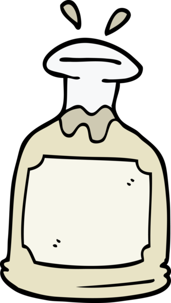 Bir insan tarafından çizilmiş karalama cam sürahisi.