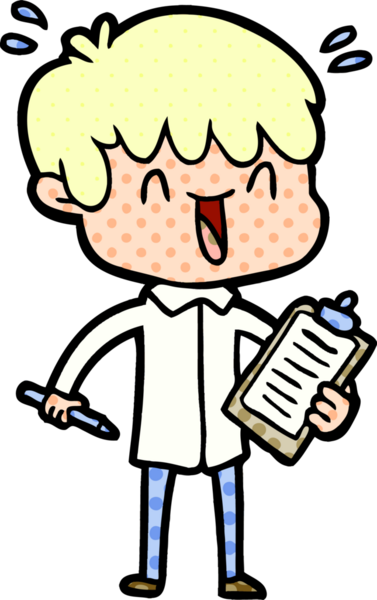 Bir insan tarafından çizilmiş gülen çocuk.