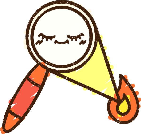 Bir insan tarafından çizilen Yanan Spyglass Tebeşiri