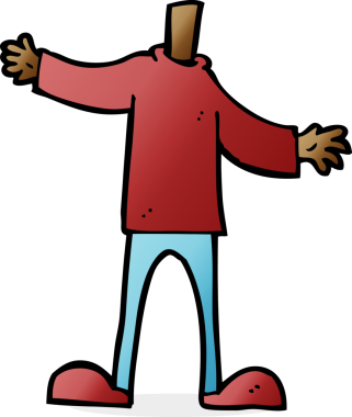 karikatür gövdesi (bir insan tarafından çizilmiş ve eşleşen karikatür)