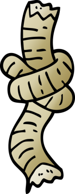 Bir insan tarafından çizilmiş vektör gradyan çizim halatı