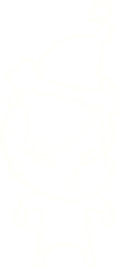 Bir insan tarafından çizilmiş Noel Astronot Tebeşiri