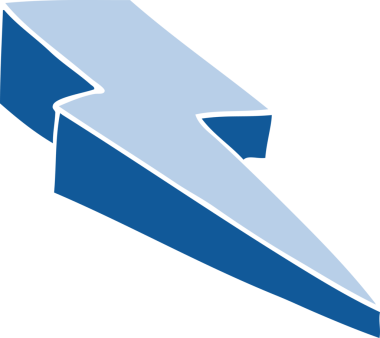 Bir insan tarafından çizilmiş karalama dekoratif yıldırım