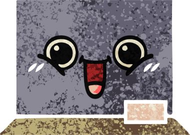 Bir insan tarafından çizilmiş bir yazı tahtasının retro çizim tarzı karikatürü