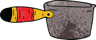 Bir insan tarafından çizilmiş karalama tavası.