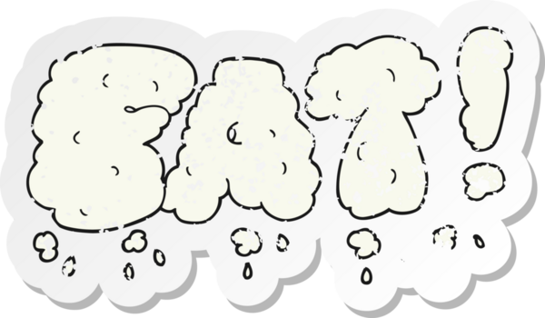 Bir insan tarafından çizilmiş bir çizgi film yağ sembolünün gerilimli yapıştırması.