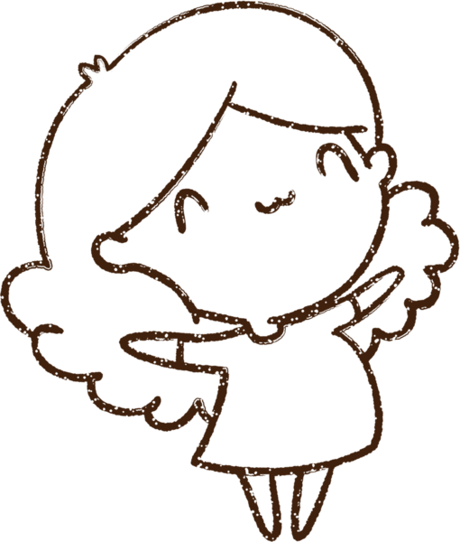 Bir insan tarafından çizilen Mutlu Kadın Kömürü