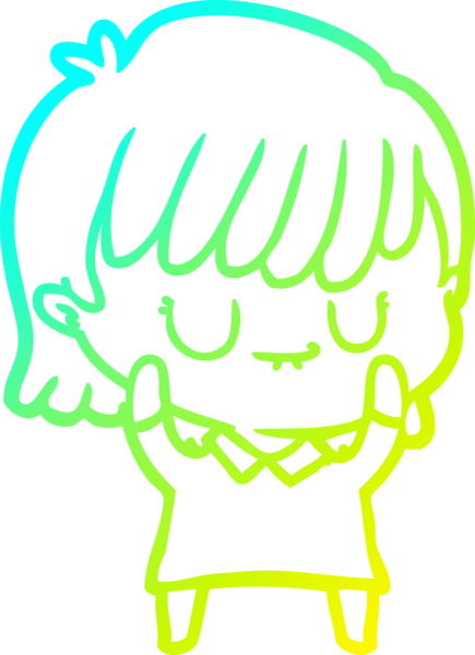 Bir insan tarafından çizilmiş bir karikatür kadın çizimi.