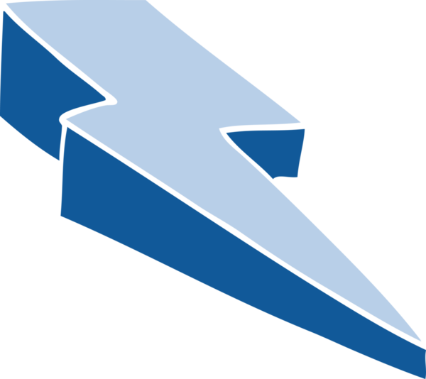 Bir insan tarafından çizilmiş karalama dekoratif yıldırım