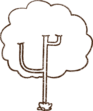 Bir insan tarafından çizilen ağaç kömürü