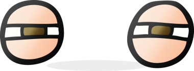 Bir insan tarafından çizilmiş serbest çizim, şüpheli gözler.