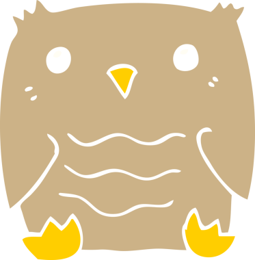 Bir insan tarafından çizilmiş karalama baykuşu.