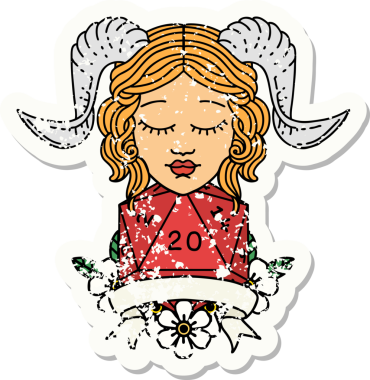 Retro Dövme Biçimi Bir insan tarafından çizilmiş doğal yirmi zar atışıyla düzenleme