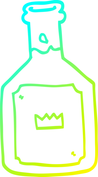 Bir insan tarafından çizilmiş alkollü bir karikatür çizimi.