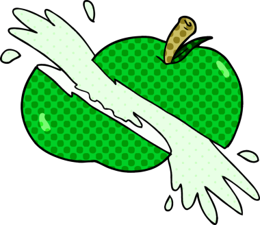 Bir insan tarafından çizilmiş çizgi film.