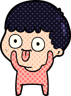 Bir insan tarafından çizilmiş çizgi film adamı.