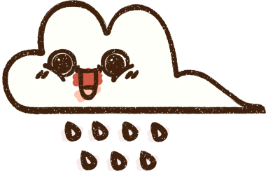 Bir insan tarafından çizilen Yağmur Bulutu Tebeşiri