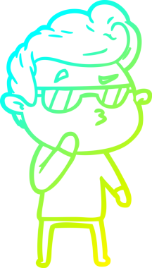 Bir insan tarafından çizilmiş karikatür karikatürü.