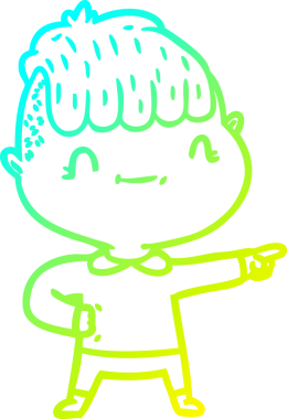 Bir insan tarafından çizilmiş soğuk hava çizgisi.