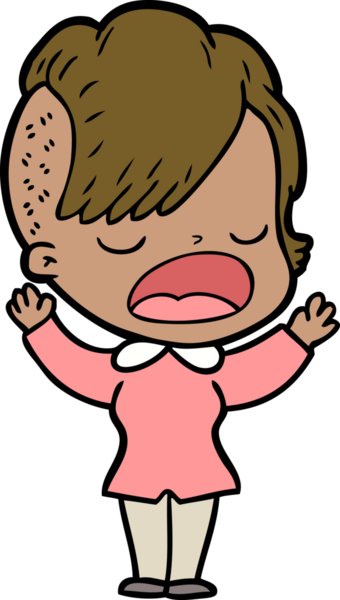 Bir insan tarafından çizilmiş havalı hippi kız çizgi filmi.