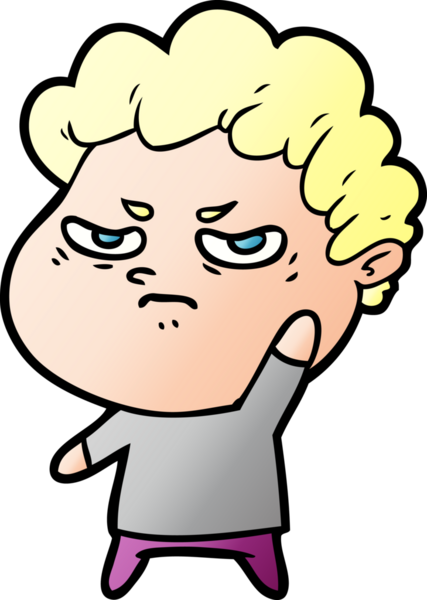 Bir insan tarafından çizilmiş kızgın bir adam.