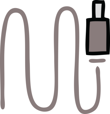 Bir insan tarafından çizilmiş güzel bir ses teli karikatürü.