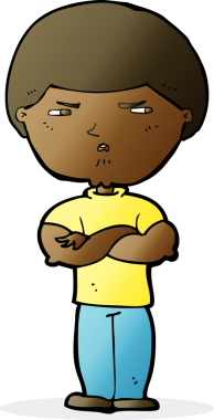 Bir insan tarafından çizilmiş huysuz bir adam çizgi filmi.