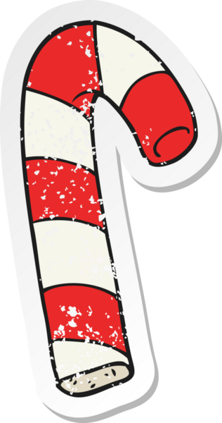 Bir insan tarafından çizilmiş şeker kamışının gerilimli retro yapıştırması