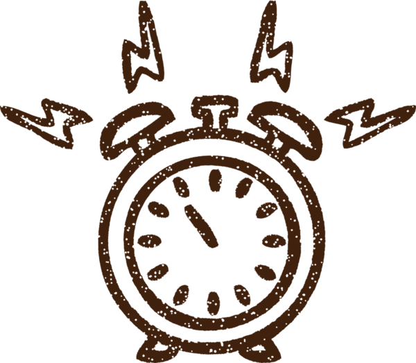 Bir insan tarafından çizilen Çalan Alarm Kömürü Çizimi