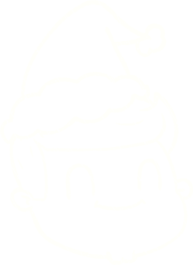 Bir insan tarafından çizilen Noel Adam Tebeşiri