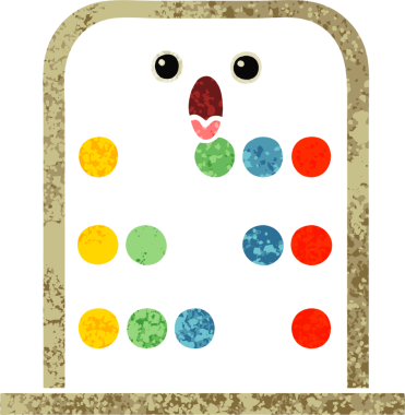 Bir insan tarafından çizilmiş abaküsün retro illüstrasyon tarzı karikatürü